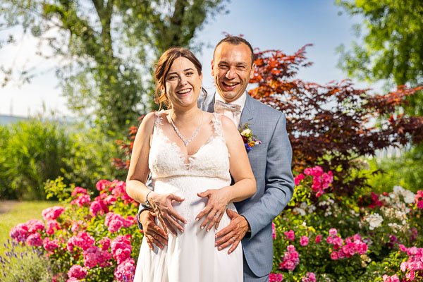 Rigolades & fleurs à Faoug devant le lac de Neuchâtel